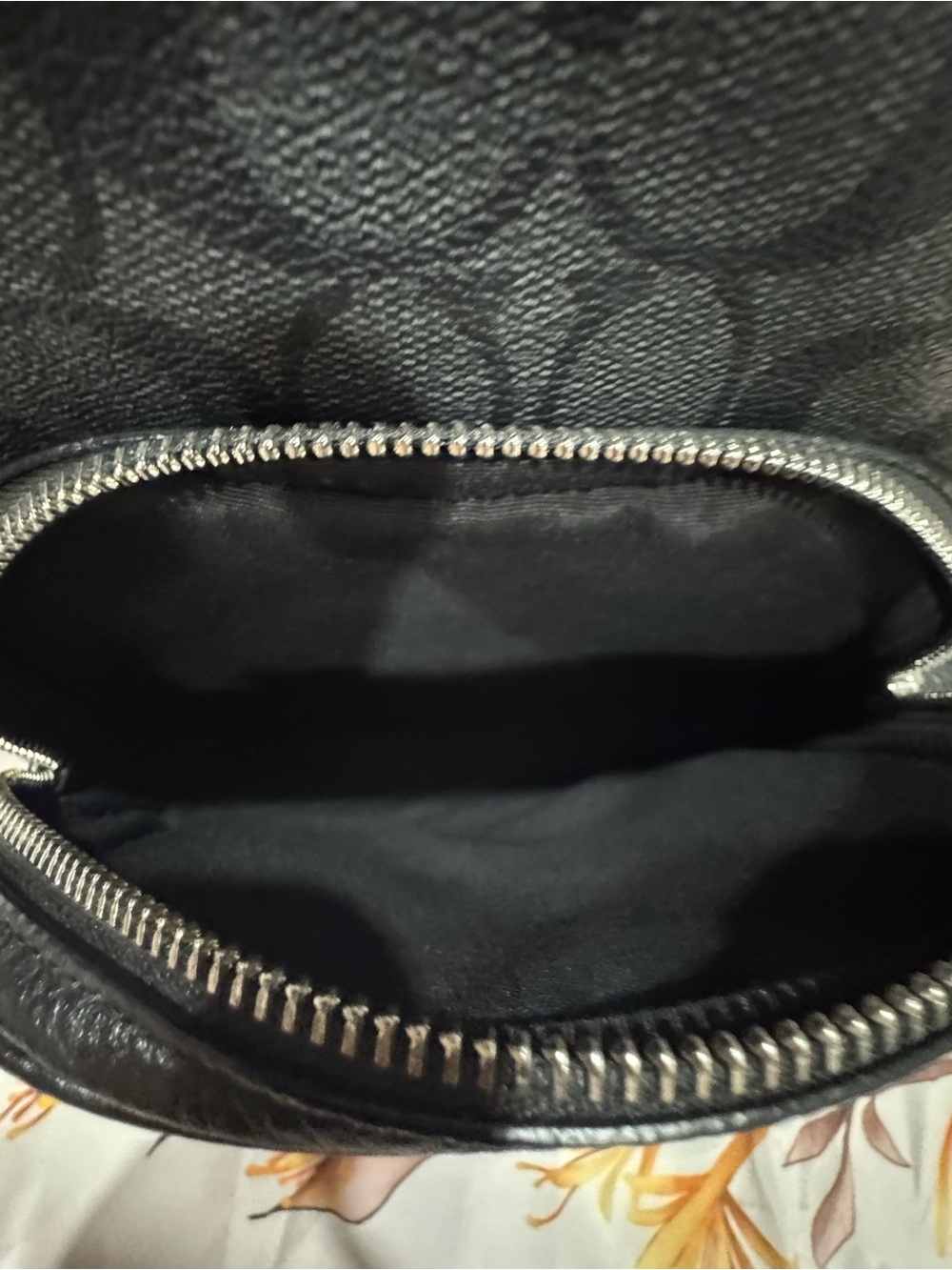 Coach Black Signature Logo Backpack - Picture 7 of 12